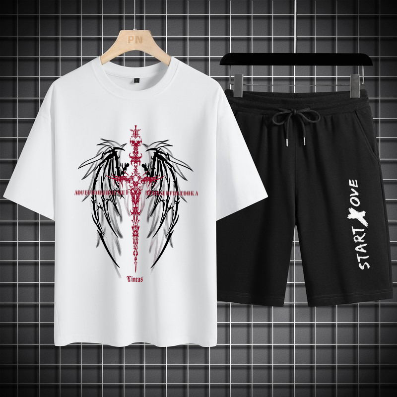 Summer Clothing Drip - 1 adet Erkek tişört takımı 2026