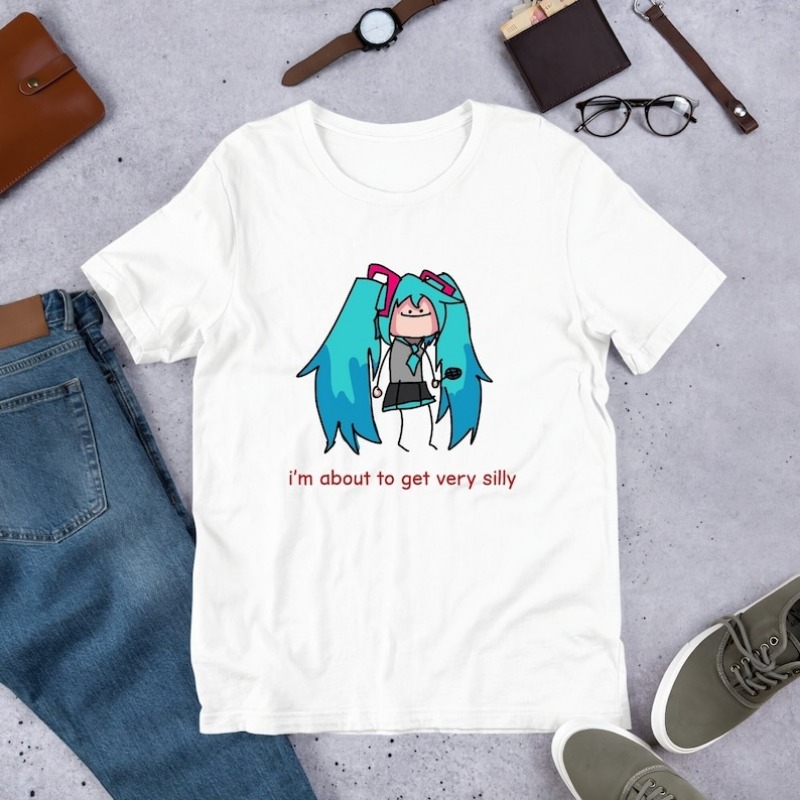 Summer Edition Clothing - 2026 sevimli karikatür Hatsune miku tişört