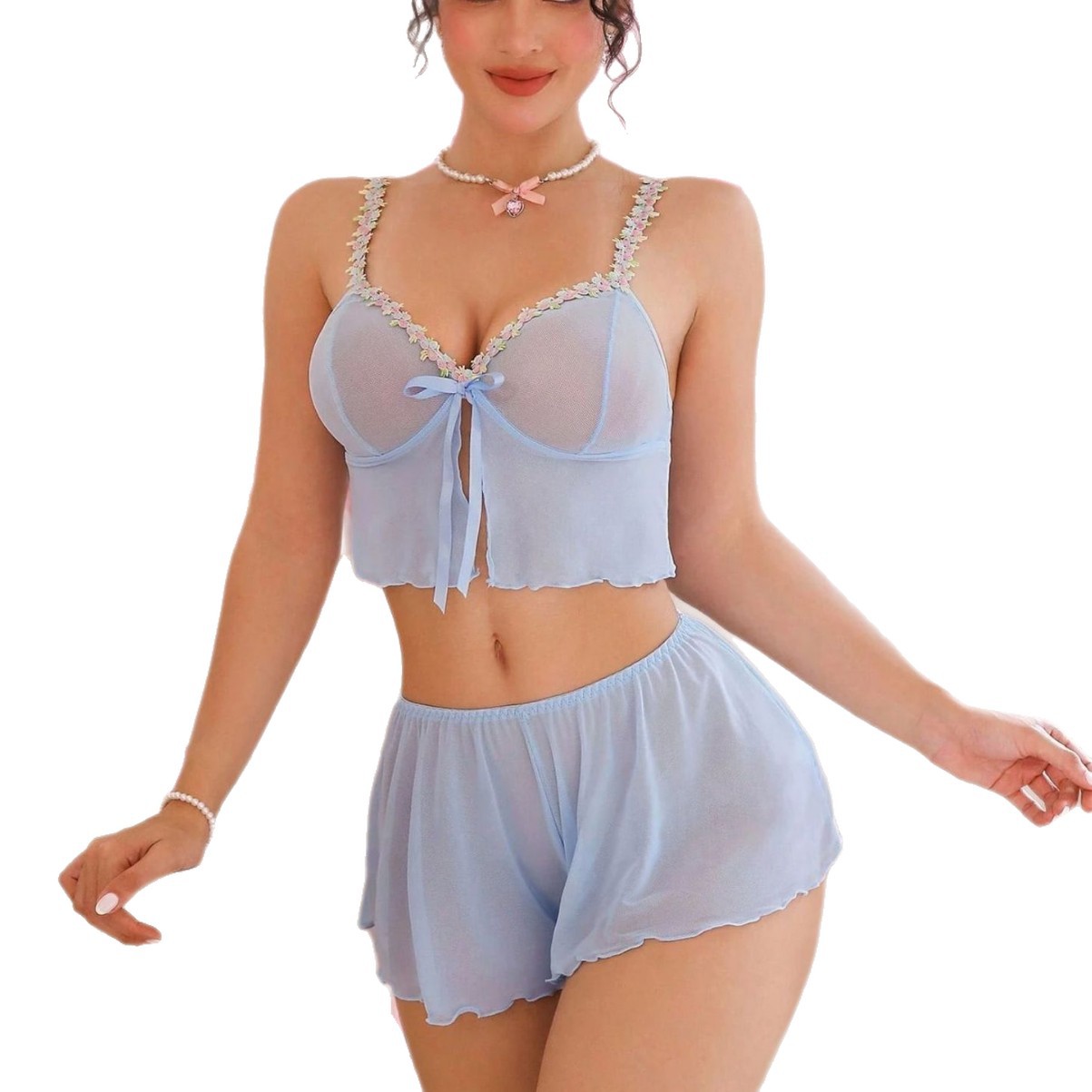 Summer Clothing Sets Women - 2 Parça Batı Tarzı Seksi Pembe