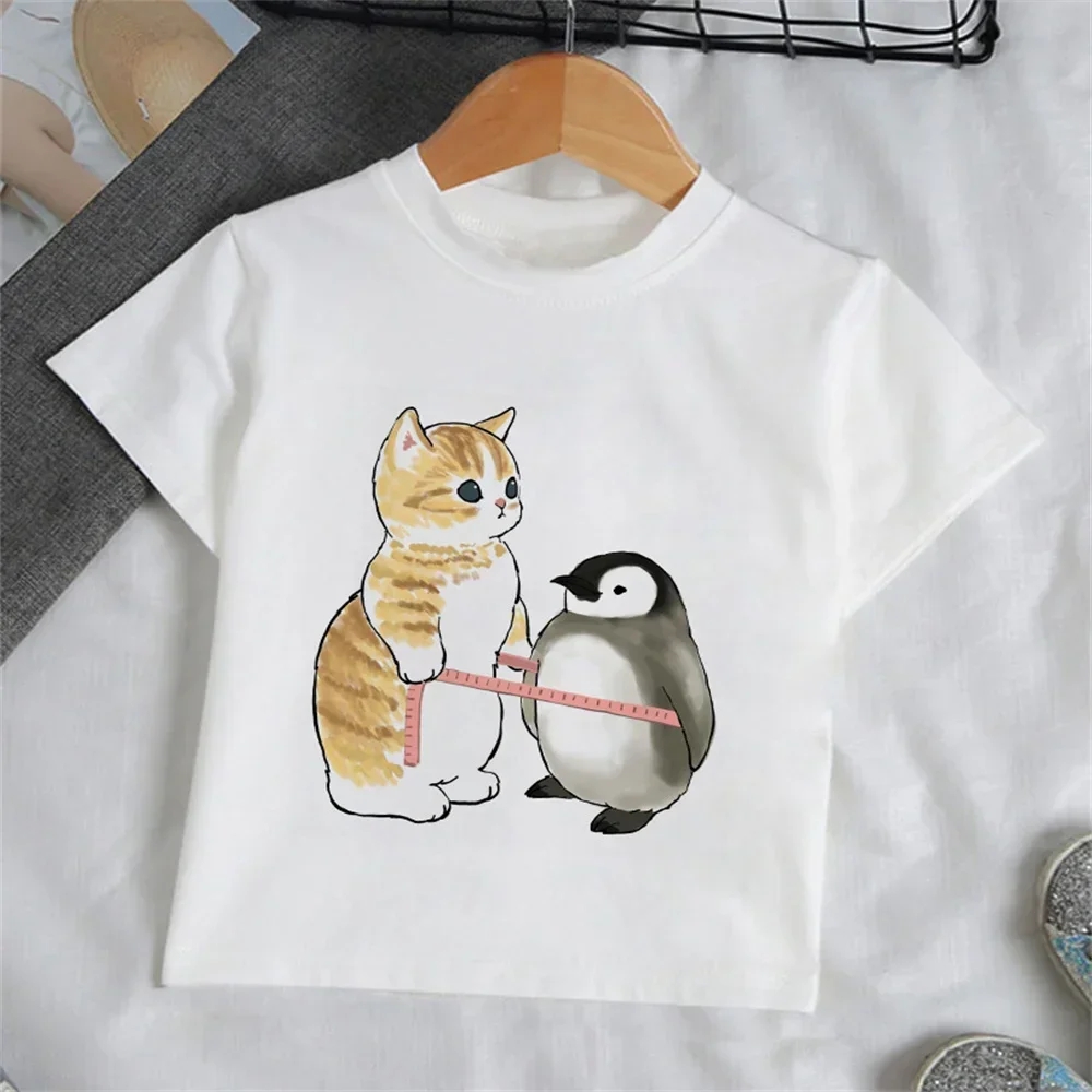 Summer Clothing Baby - Kız Çocuk Giysileri Çizgi Film Kedi