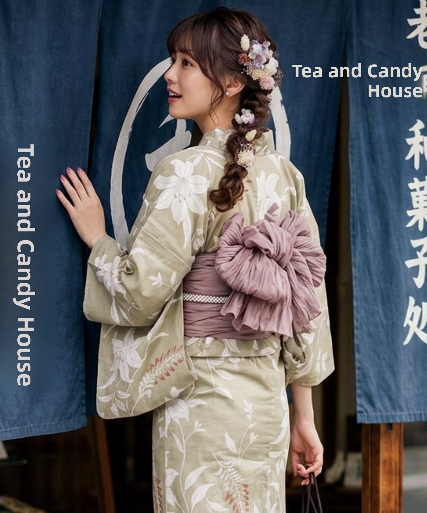Summer Clothing Material - Geleneksel Yukata Kimono Pamuklu Keten Kumaş