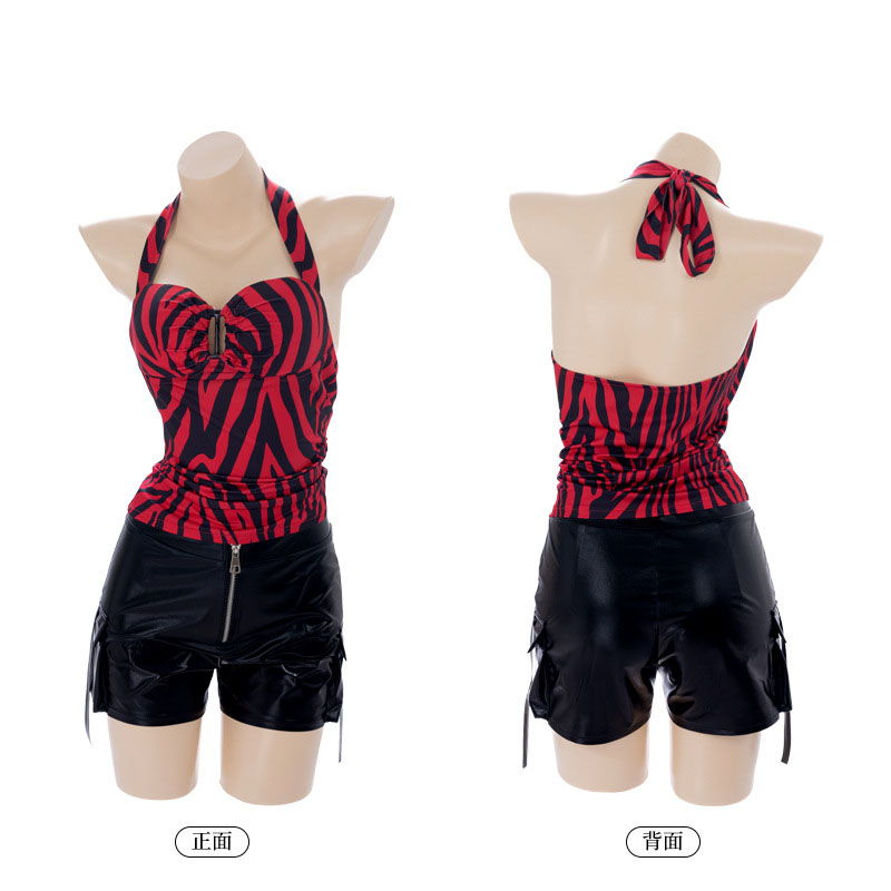 Summer Alt Clothing - Obsession Nikki Halter Top Cosplay Kadın