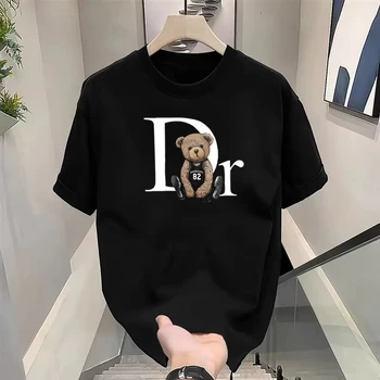 Quality Summer Clothing For Women - Lüks Marka Sevimli Ayı Baskı Tee