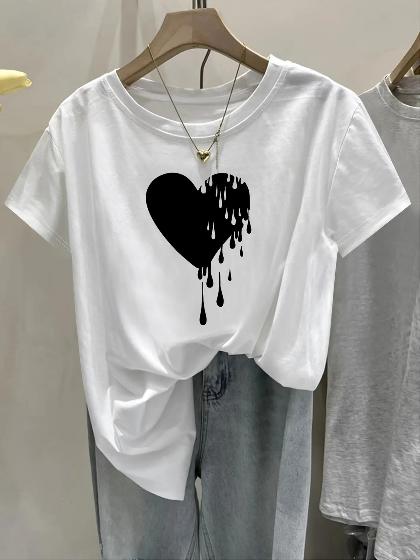 Summer Clothing Drip - 2026 Kadın Kore Japon Tarzı Beyaz