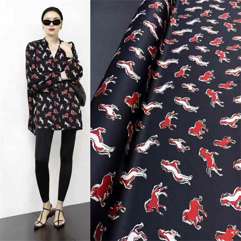 Summer Clothing Material - Cilt dostu nefes alabilen siyah midilli