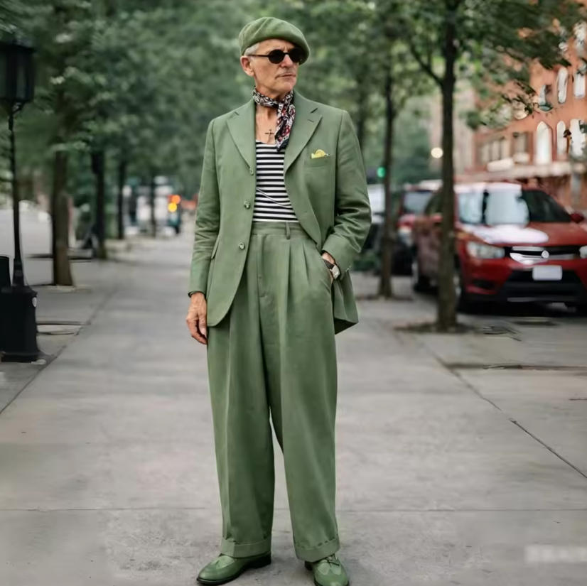 Kahverengi Keten Erkek Takımla - Summer Clothing Men Linen incelemesi ve fiyatı