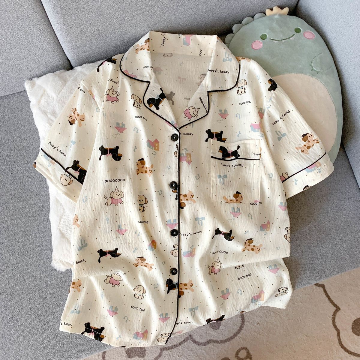 Yavru Köpek Desenli Kadınlar i - Summer Clothing Sets Women incelemesi ve fiyatı