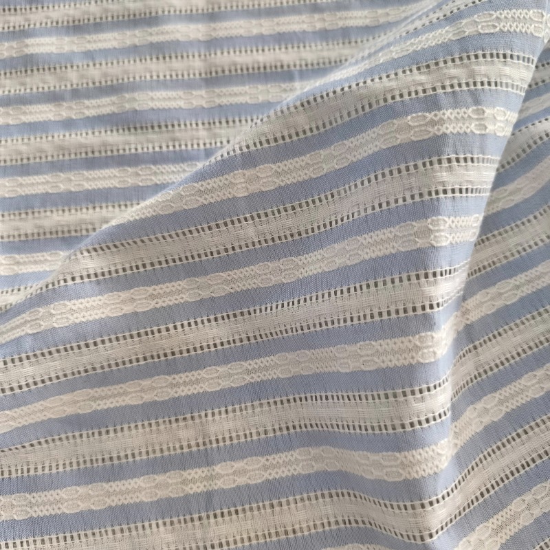 Kore Tarzı Çizgili Ajur % 100% - Summer Clothing Material incelemesi ve fiyatı