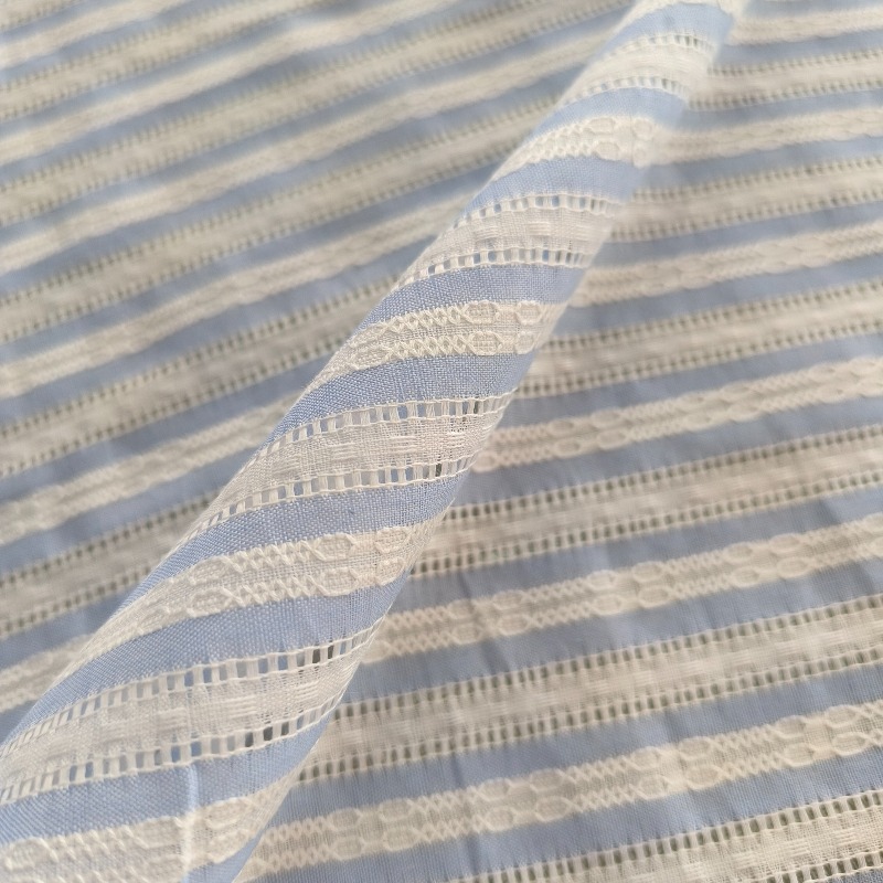 Kore Tarzı Çizgili Ajur % 100% - Summer Clothing Material incelemesi ve fiyatı